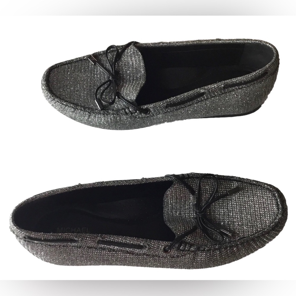 MICHAEL KORS Womens size 9 SUTTON GLITTER LOAFERS